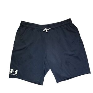 Men’s Under Armour Drawstring Elastic Waist Comfy Sweats Shorts Black XXL